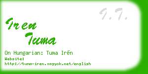iren tuma business card
